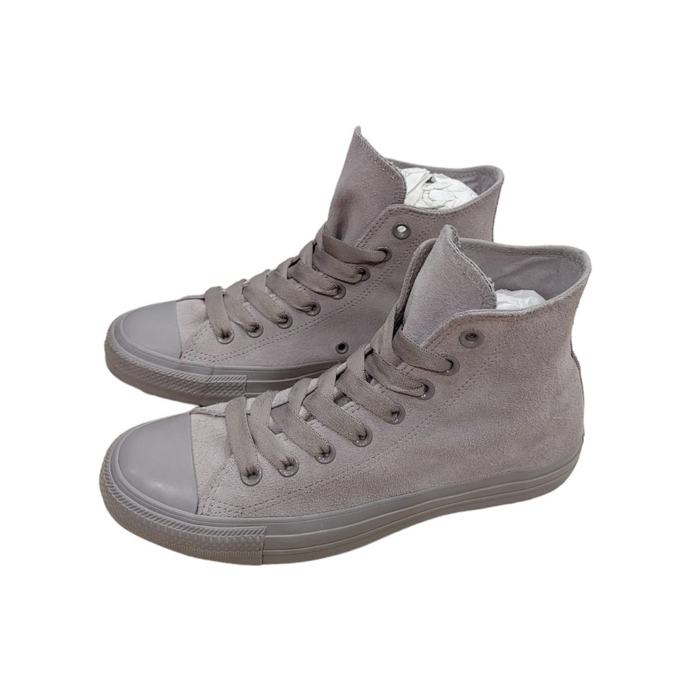 EUC Converse All Star Chuck Hi Mercury Gray Suede Women's 9  Men's  7 #162462C